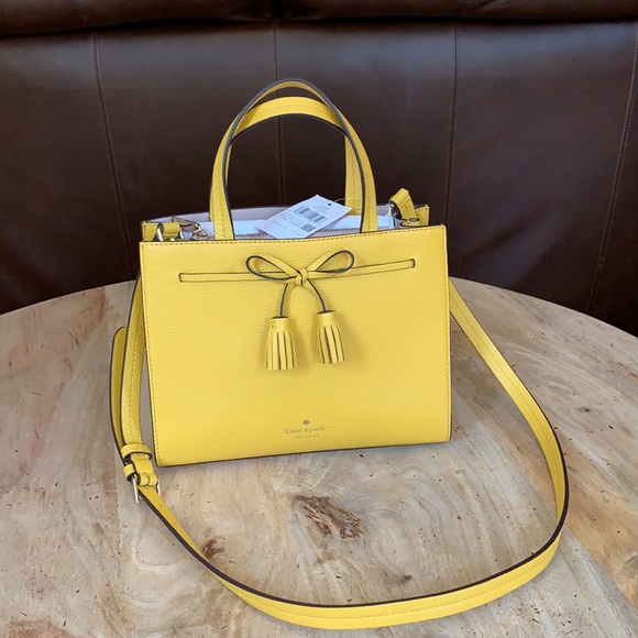 KATE SPADE Small Hayes Satchel - Sunflower color - Picture 5 of 9